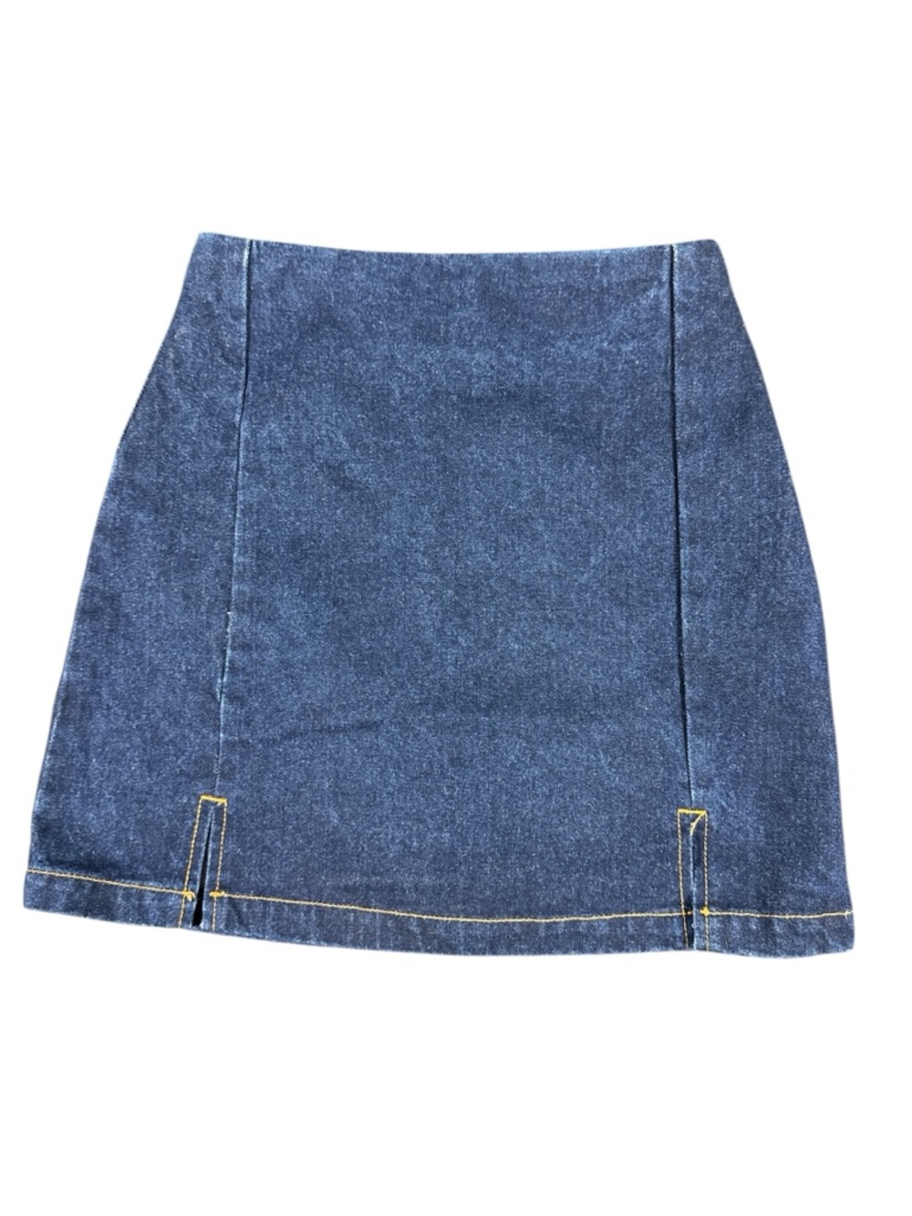 J. Galt Brandy Melville 90s Inspired Denim Mini Skirt Dark Wash Y2K Basic Small